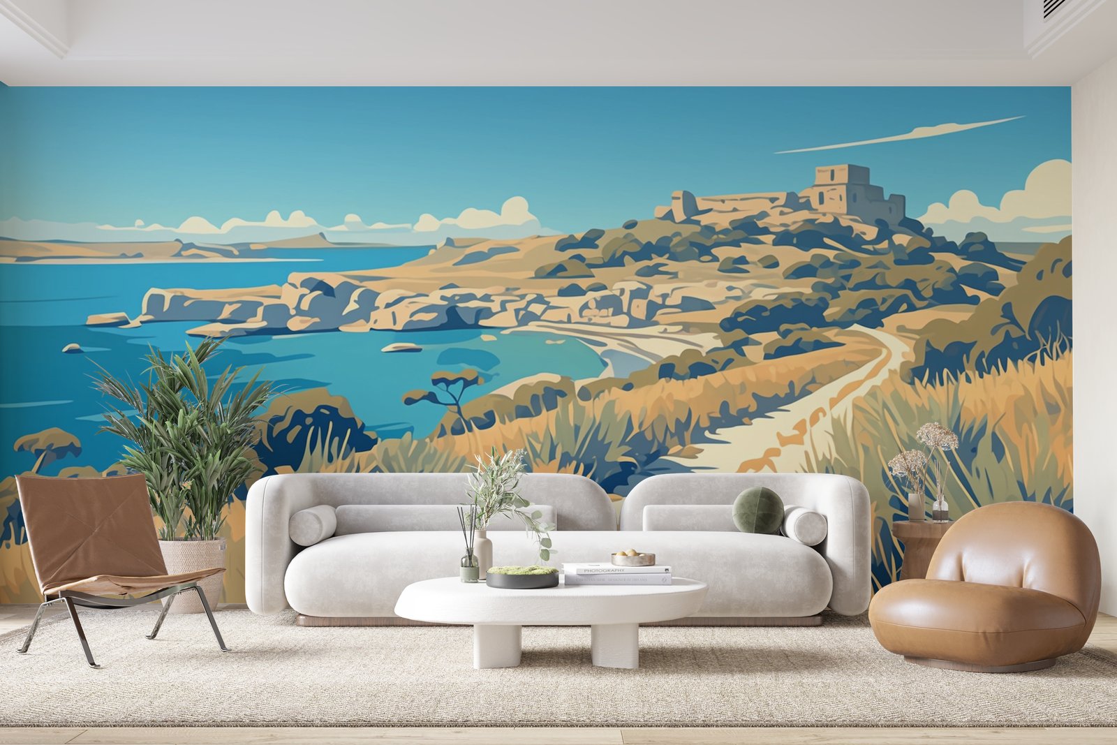 Papier peint 350 - mockup chambre