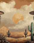 Papier Peint Désert - Cactus Chapeaux Western
