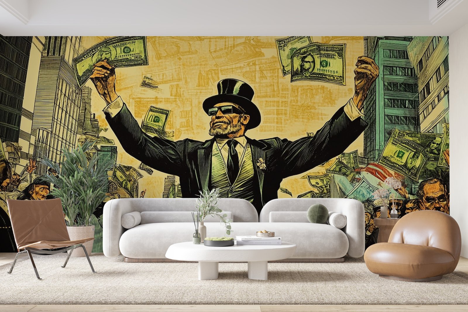 Papier peint 355 - mockup chambre