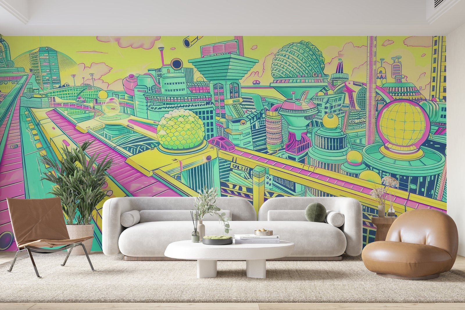 Papier peint 358 - mockup chambre