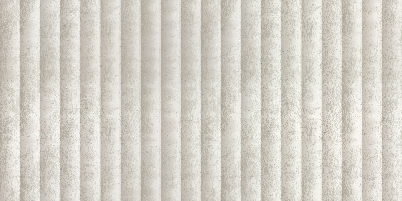 Papier Peint Béton - Cannelures Verticales Beige