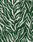 Papier Peint Abstrait - Motif Zébré Vert Émeraude