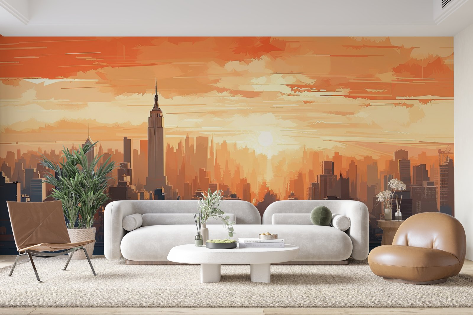 Papier peint 372 - mockup chambre