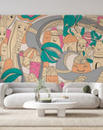 Papier peint 374 - mockup chambre