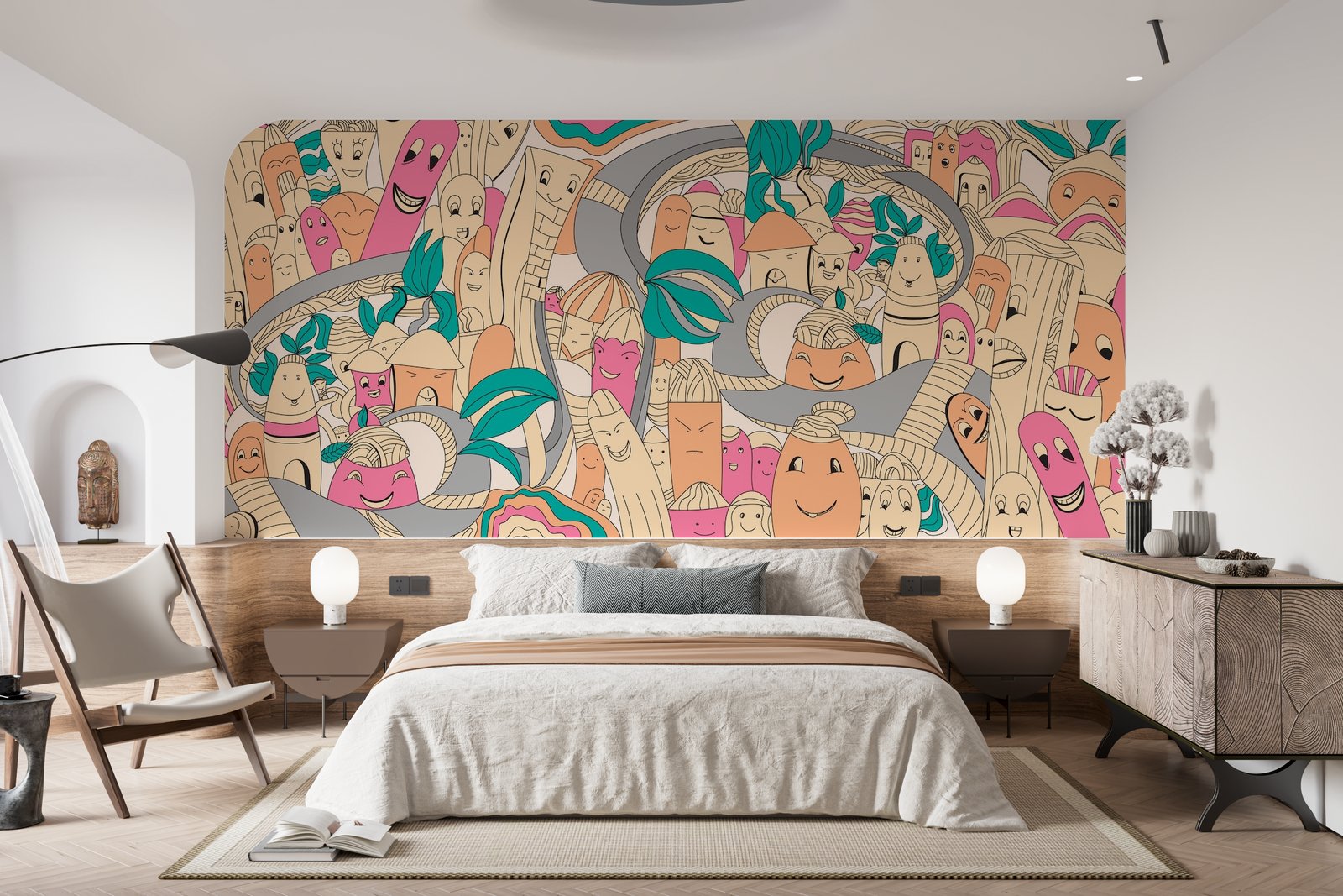 Papier peint 374 - mockup salon