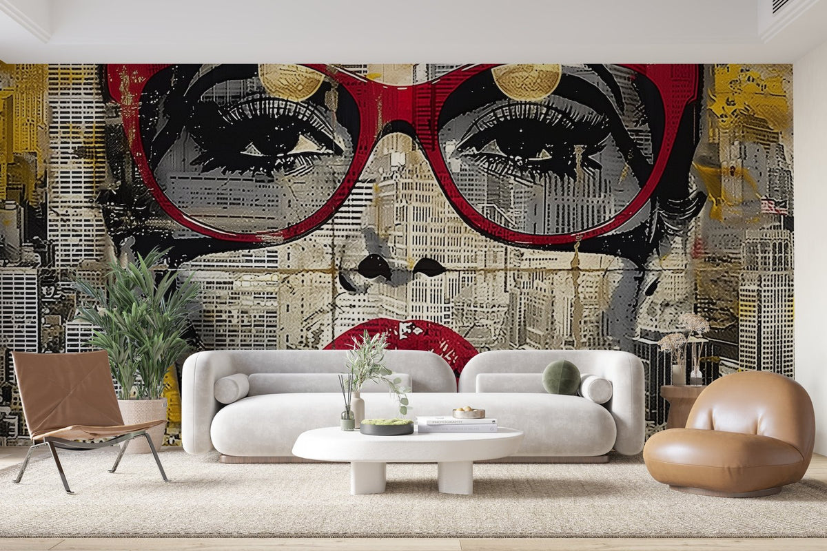 Papier peint 375 - mockup chambre