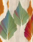 Papier Peint Feuillage - Ikat Multicolore Automnal