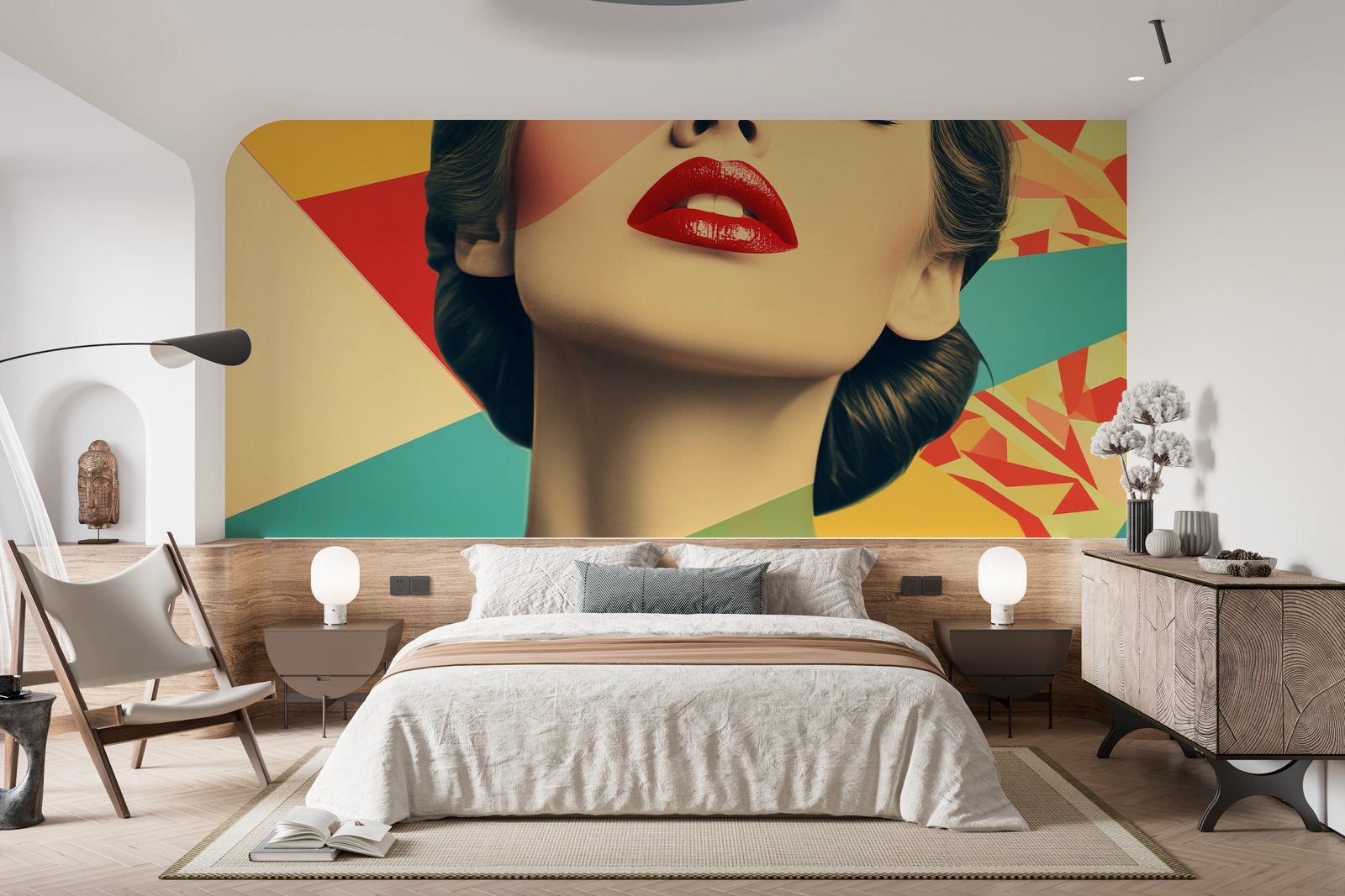 Papier peint 390 - mockup salon