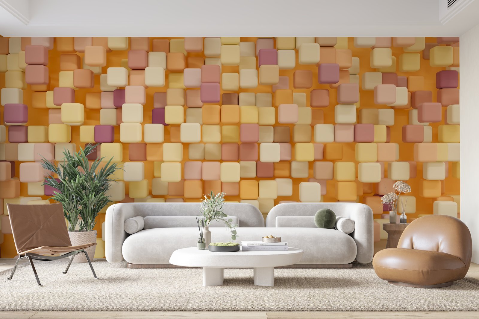 Papier peint 398 - mockup chambre