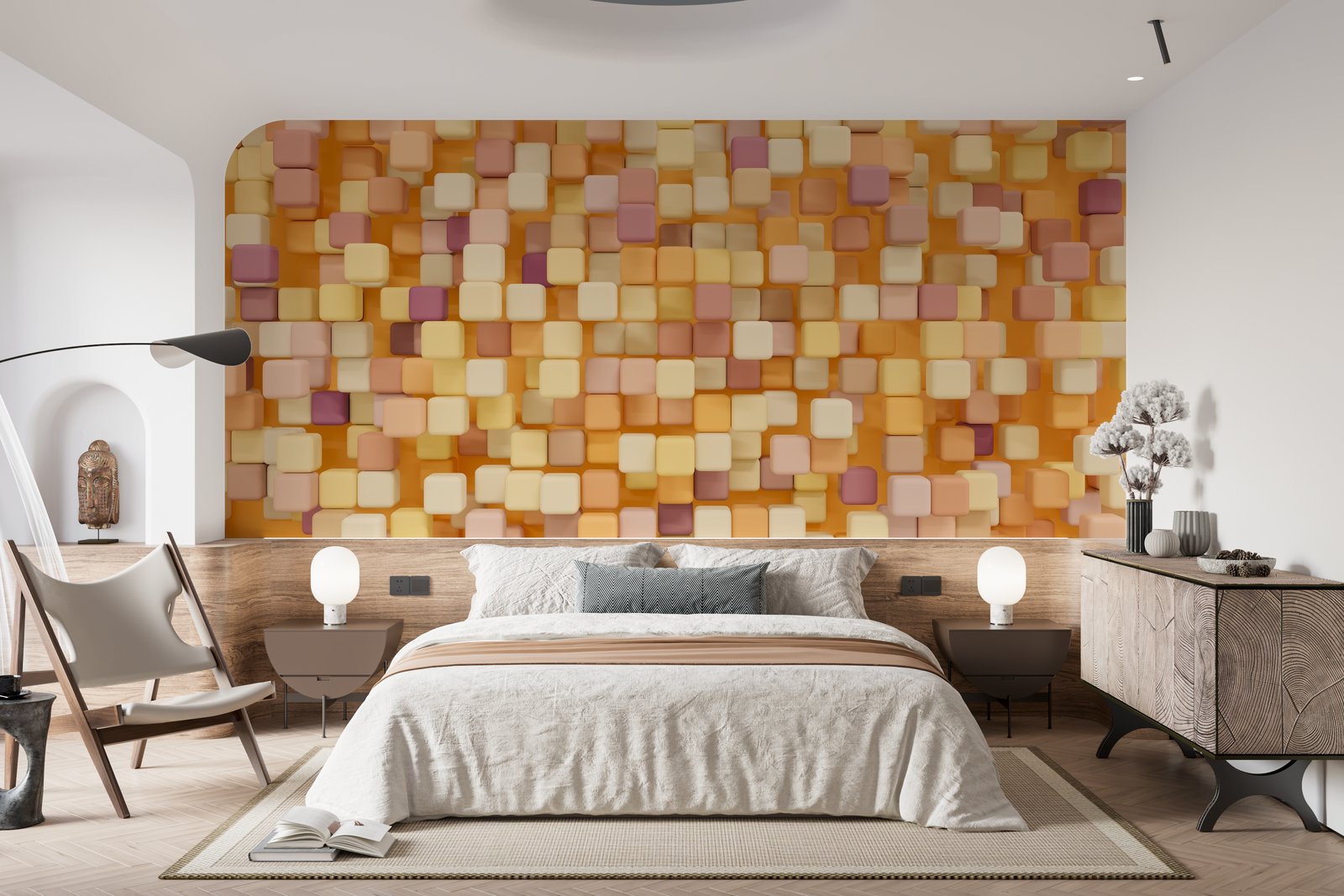 Papier peint 398 - mockup salon