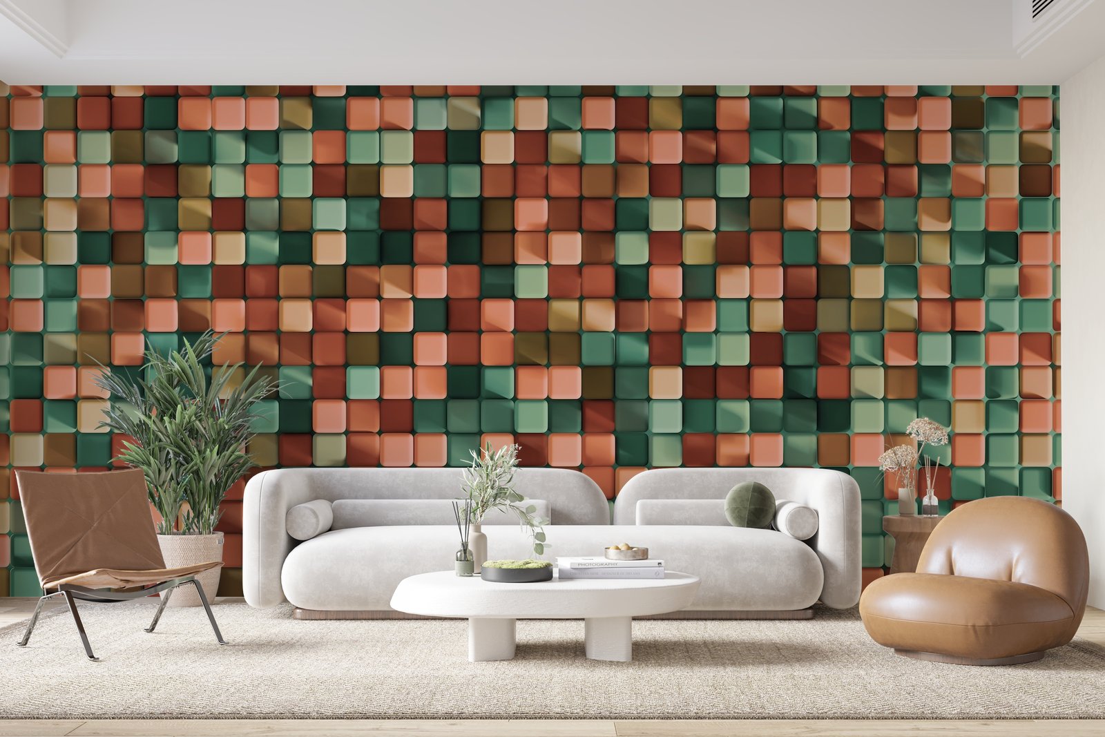 Papier peint 399 - mockup chambre