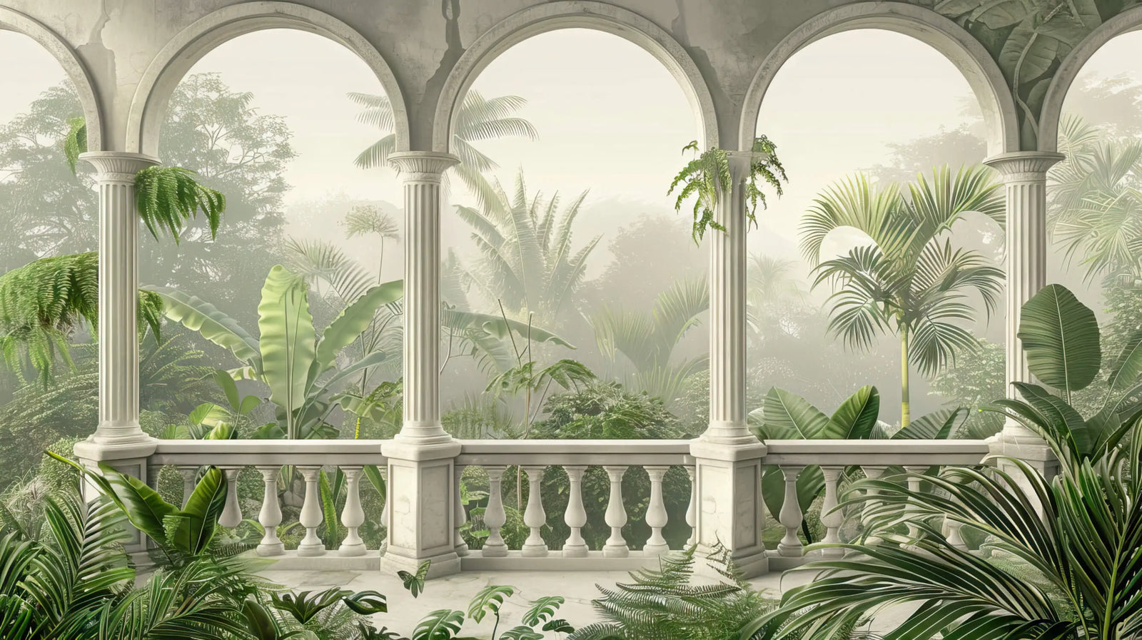 Tropical Wallpaper - Arch in the Jungle