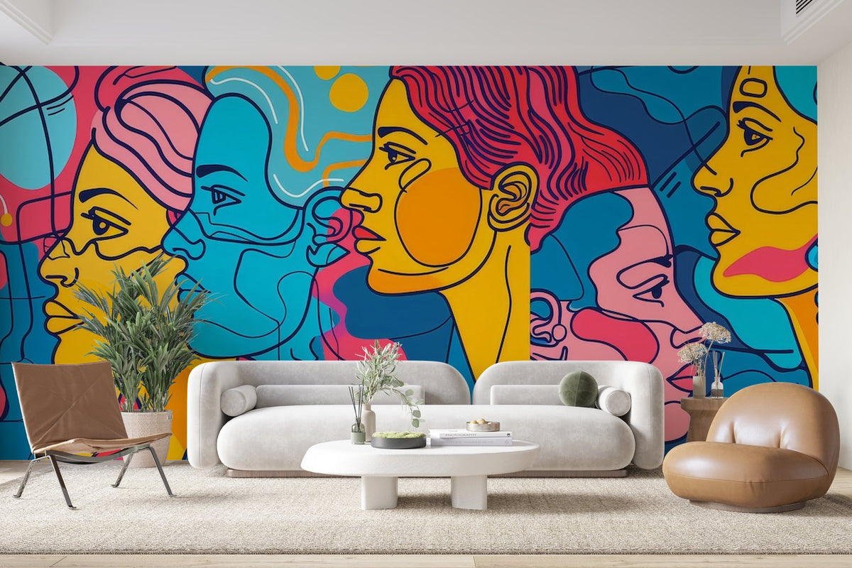 Papier peint 401 - mockup chambre