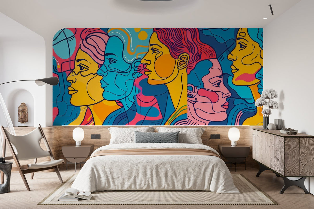 Papier peint 401 - mockup salon