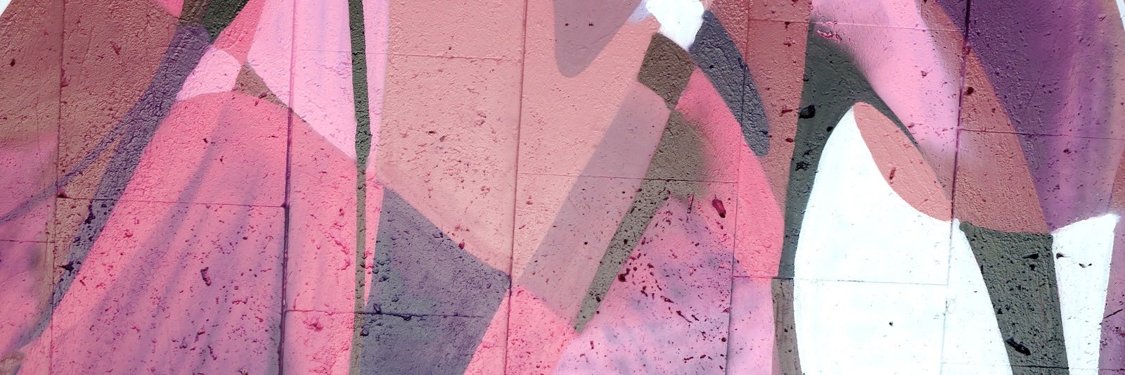 Papier Peint Graffiti - Angles Roses et Jaunes