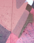 Papier Peint Graffiti - Angles Roses et Jaunes
