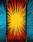 Papier Peint Pop Art - Explosion Solaire Jaune BD