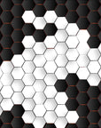 Papier Peint Géométrique - Hexagones Noir et Blanc