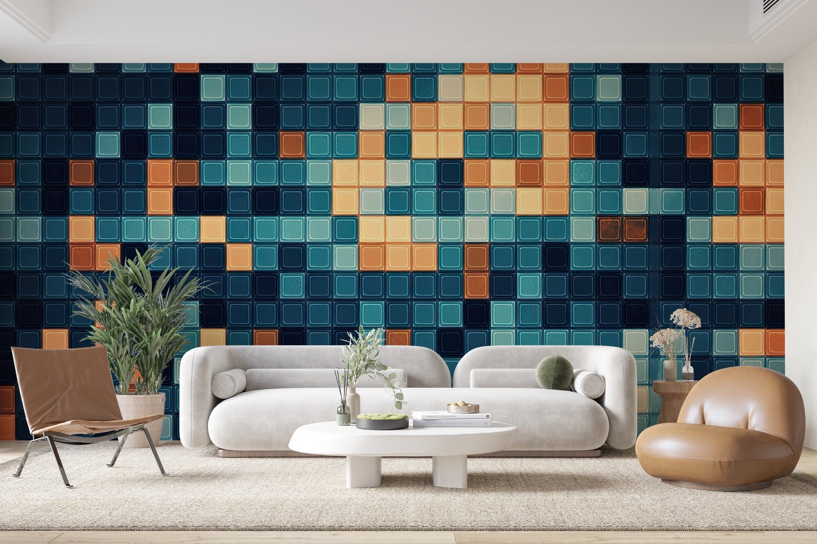 Papier peint 413 - mockup chambre