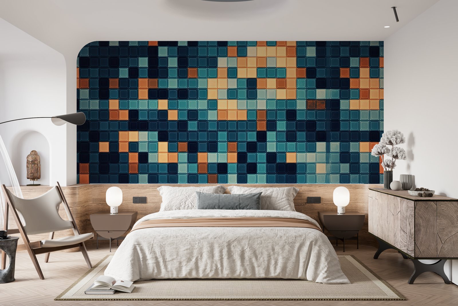 Papier peint 413 - mockup salon