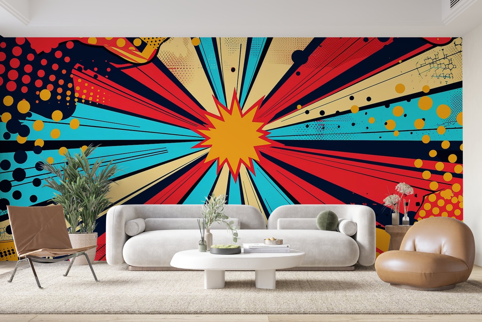 Papier peint 414 - mockup chambre