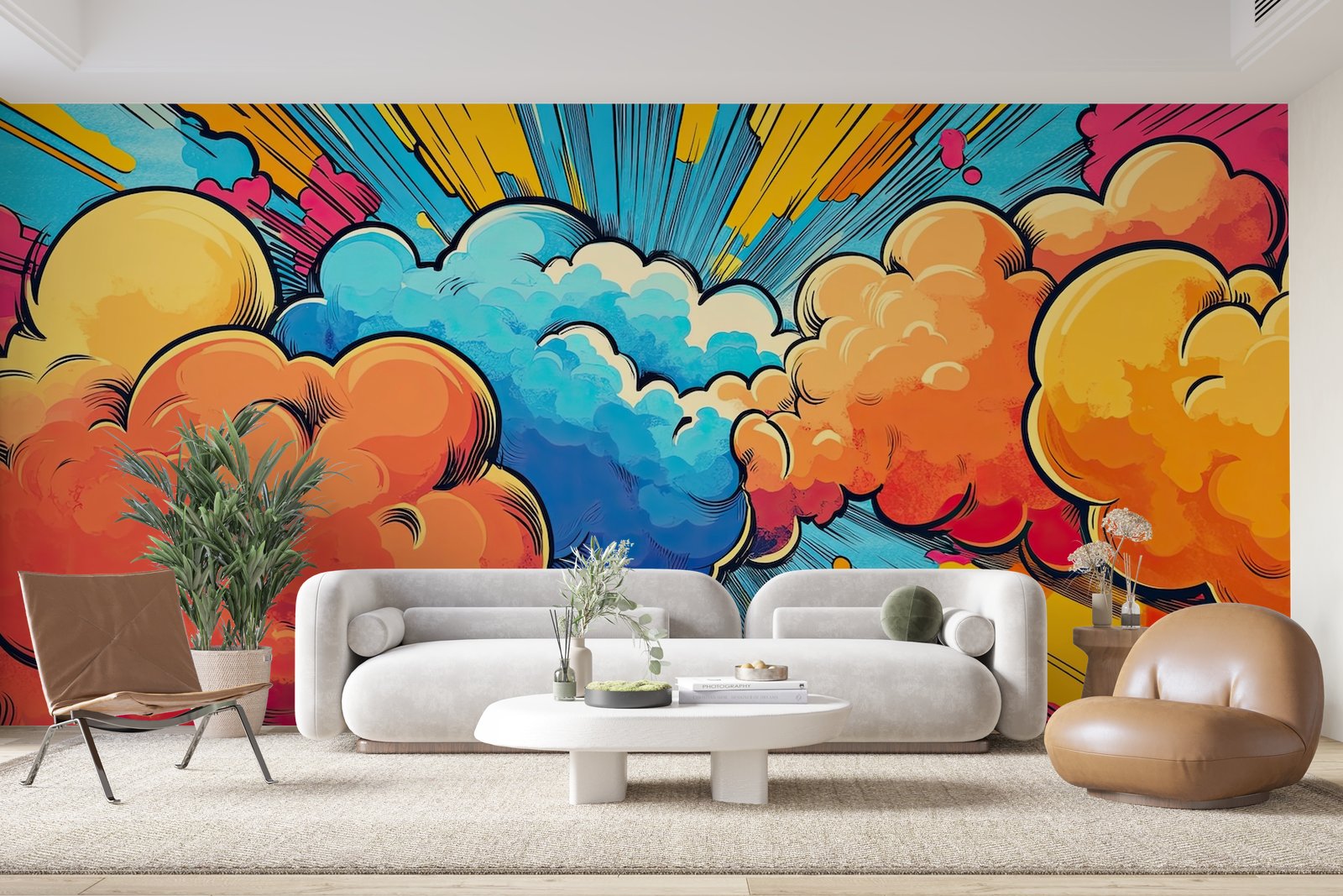 Papier peint 415 - mockup chambre