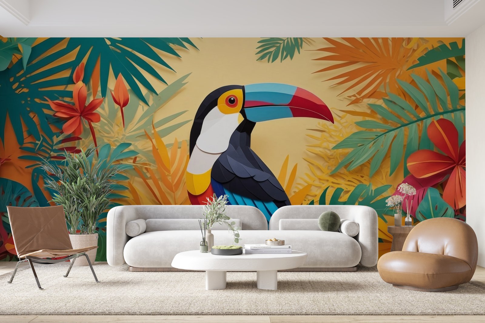 Papier peint 420 - mockup chambre