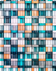 Papier Peint Géométrique - Carreaux Mosaïque