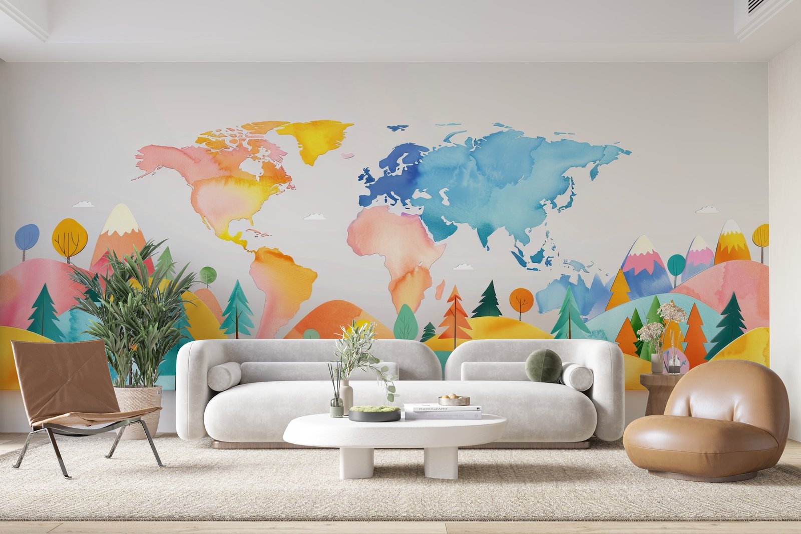 Papier peint 423 - mockup chambre