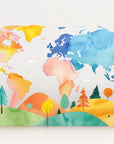 Papier Peint Abstrait - Monde en Éclaboussures Colorées