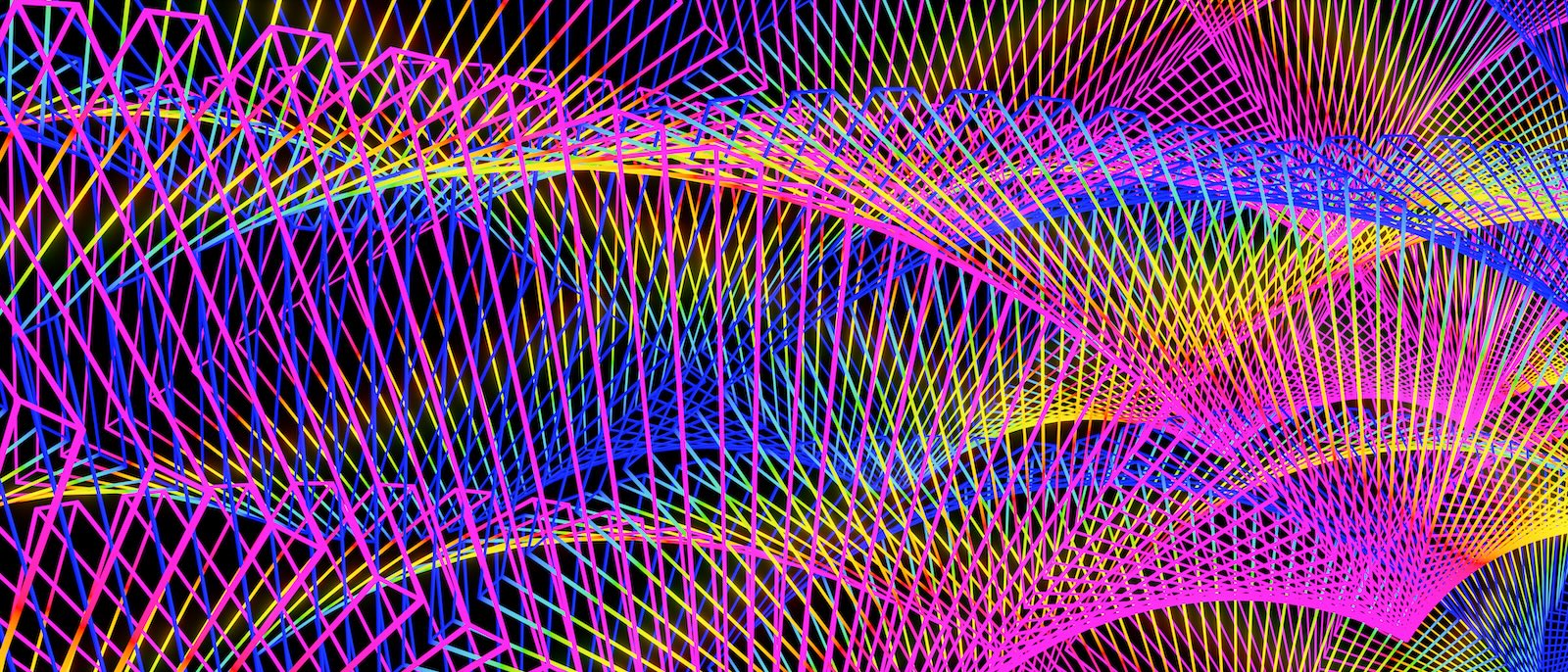 Papier Peint Abstrait - Ondes Violettes