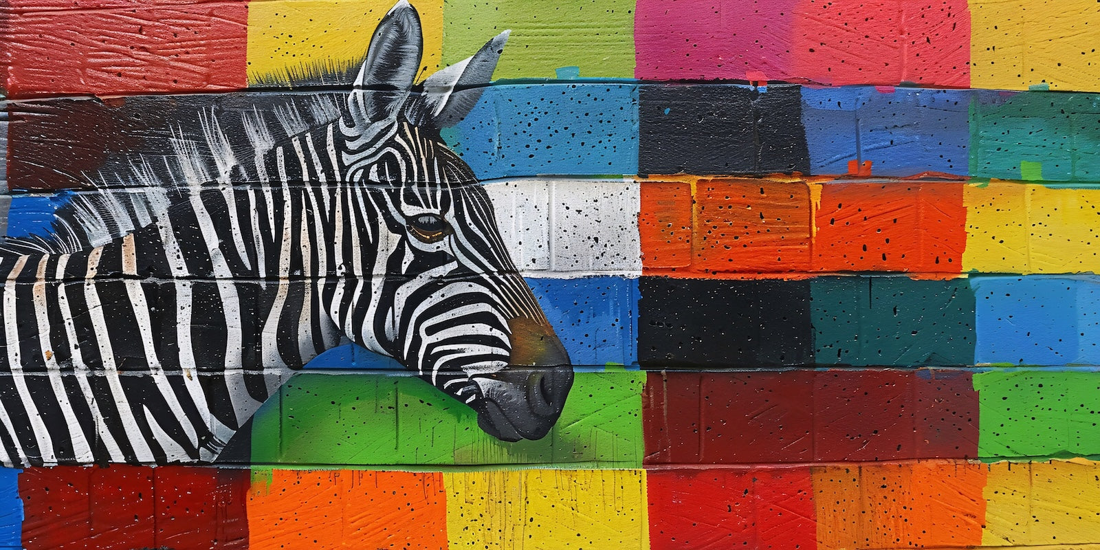 Papier Peint Animaux - Zèbre Rayures Graphiques
