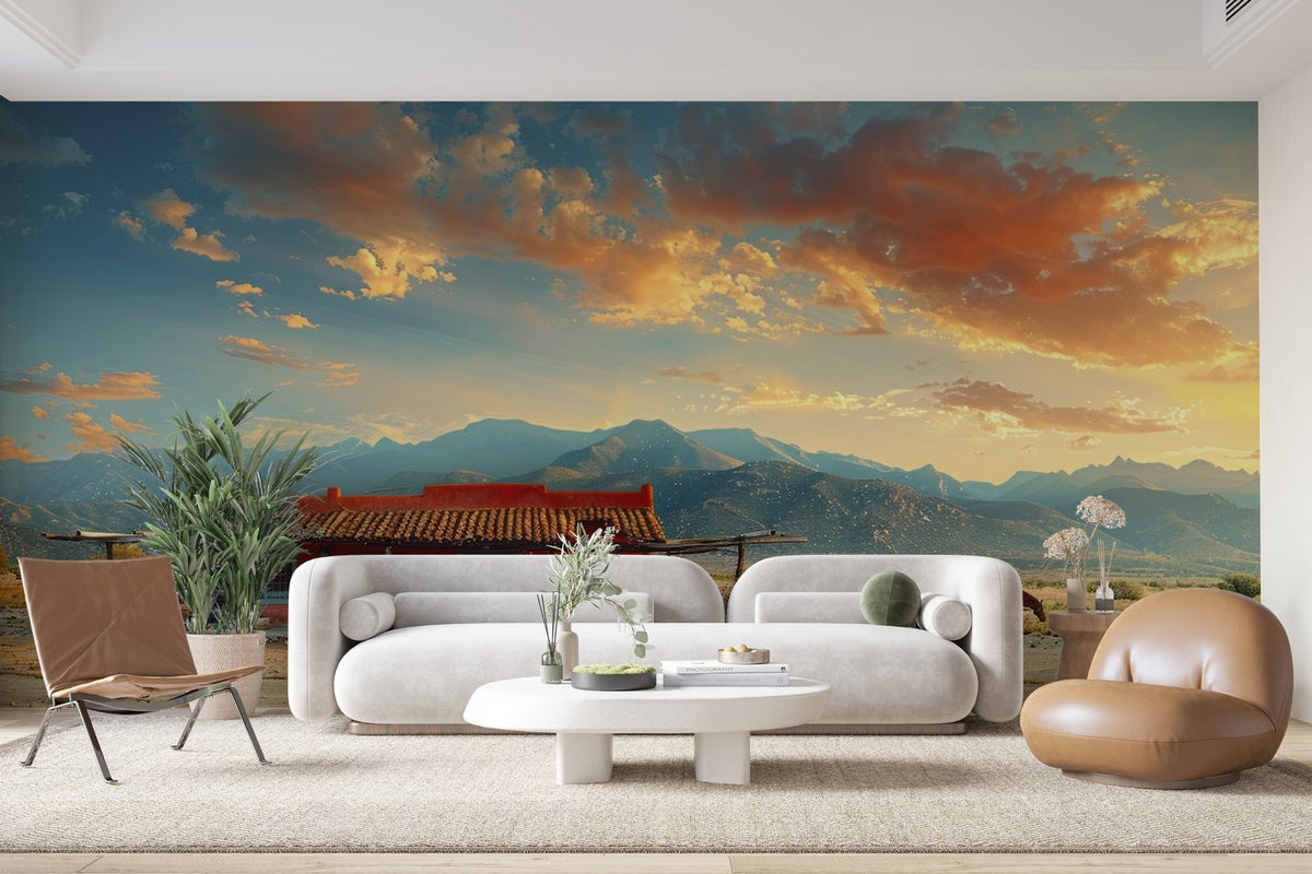 Papier peint 429 - mockup chambre