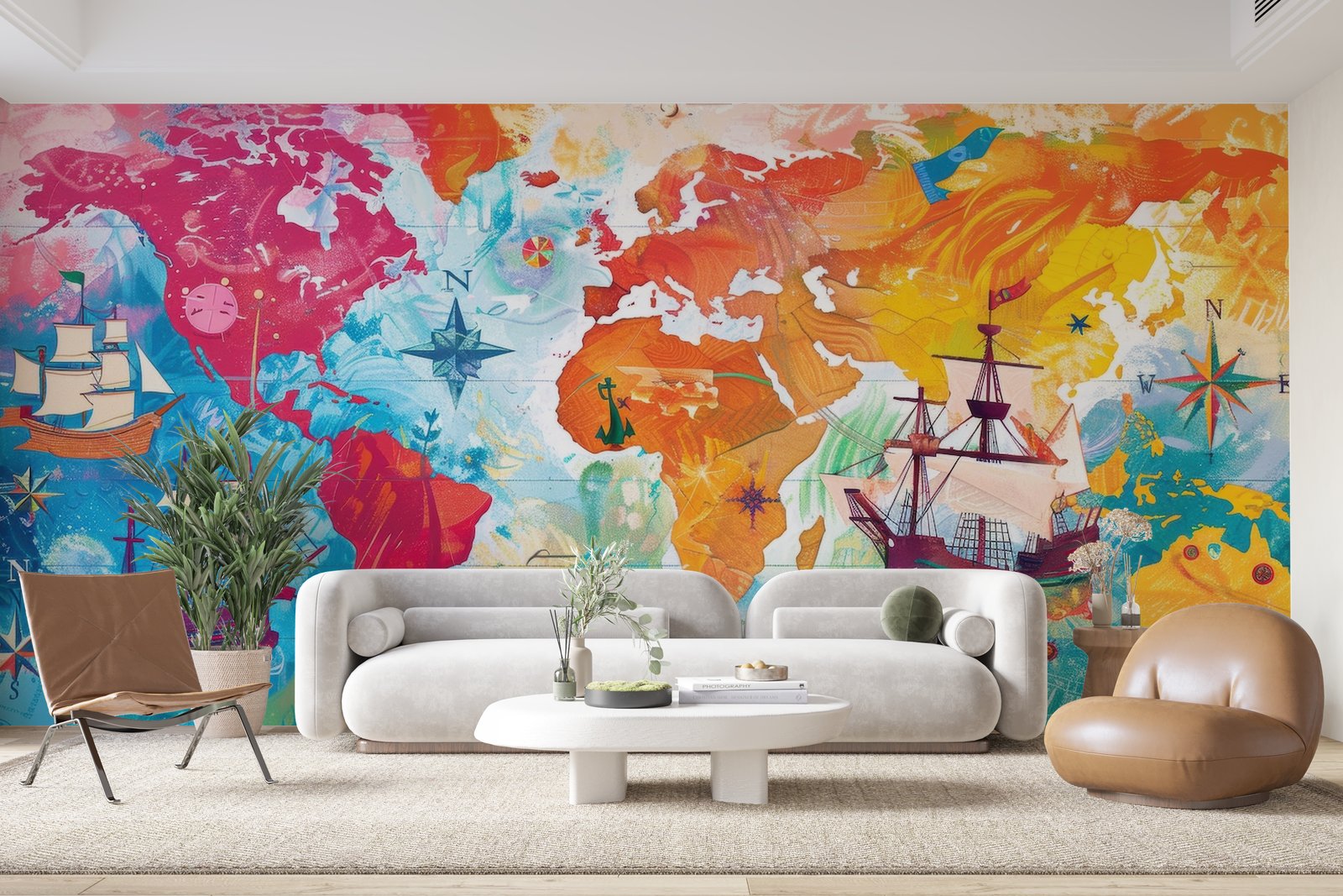 Papier peint 430 - mockup chambre