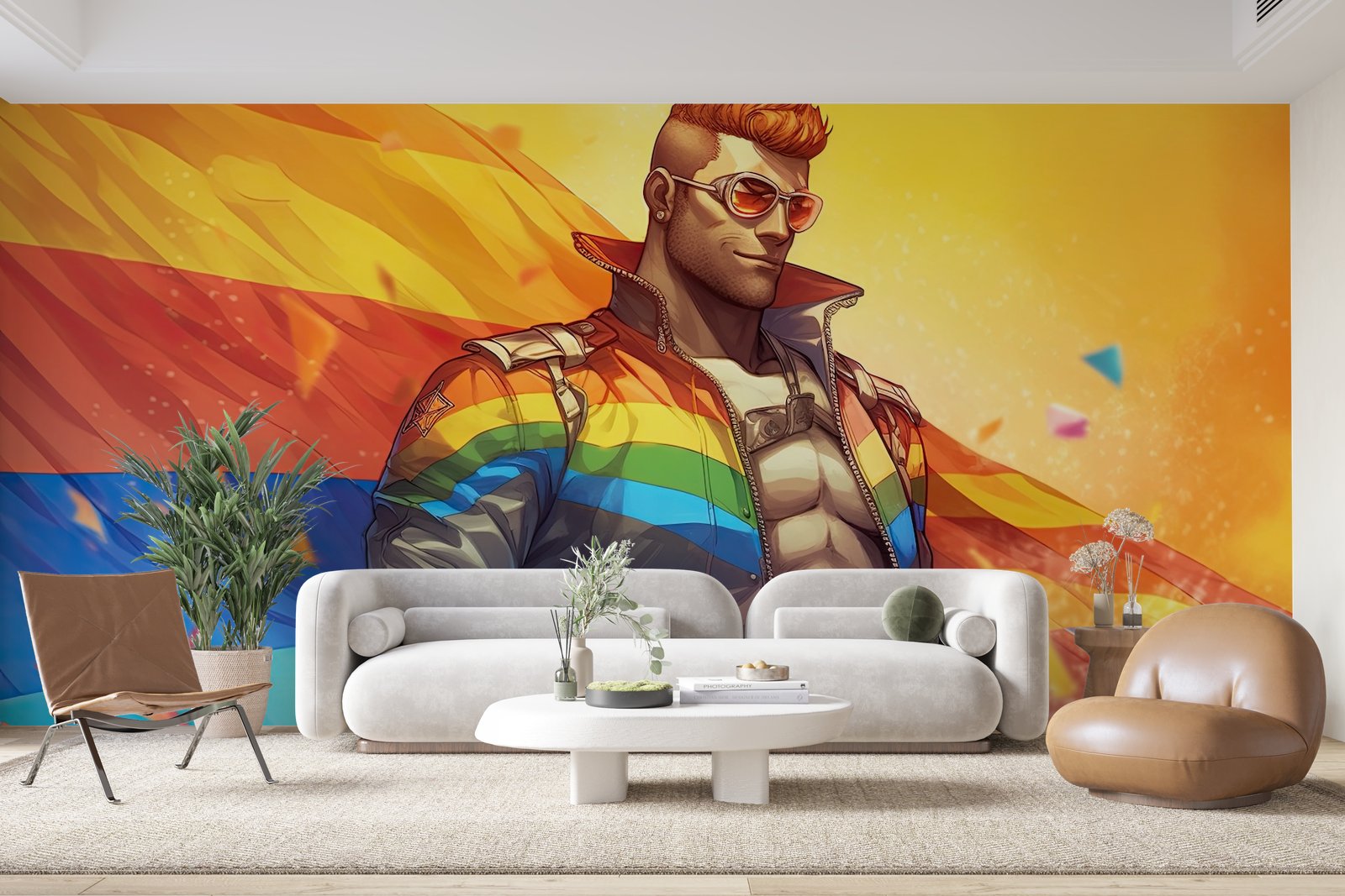 Papier peint 433 - mockup chambre