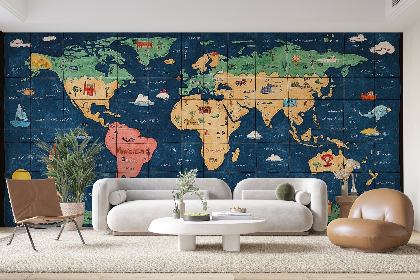Papier peint 435 - mockup chambre