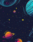 Papier Peint Espace - Nébuleuse Colorée Vive