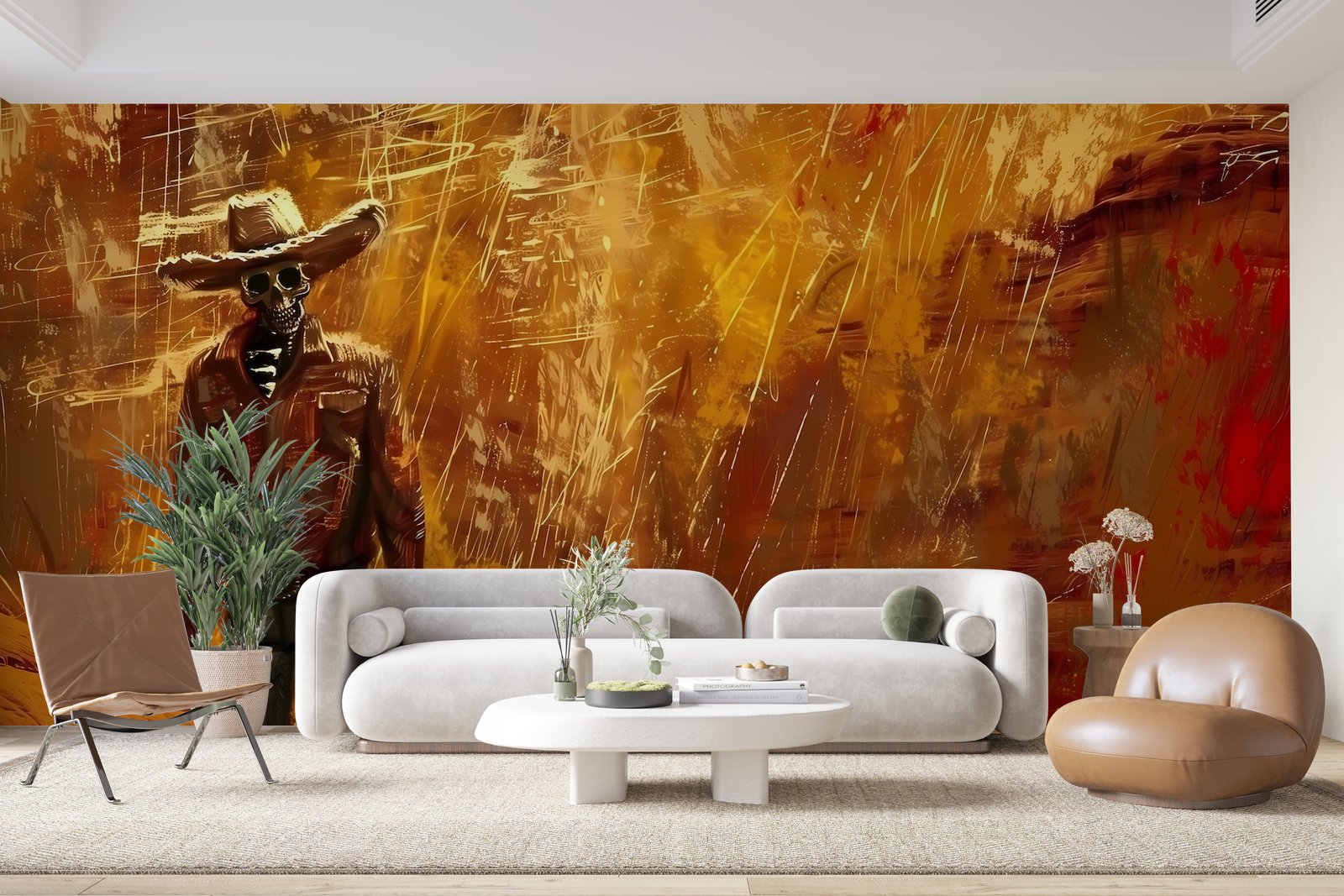 Papier peint 446 - mockup chambre