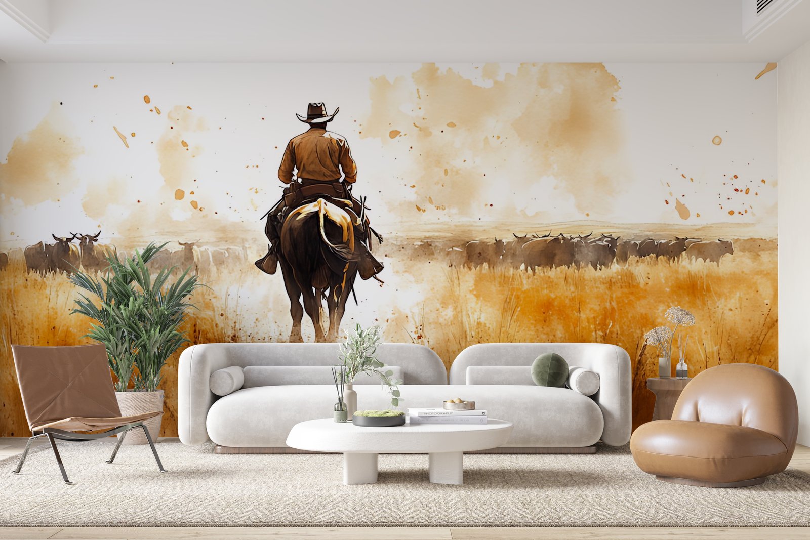 Papier peint 448 - mockup chambre