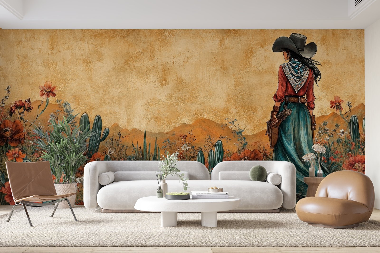 Papier peint 450 - mockup chambre