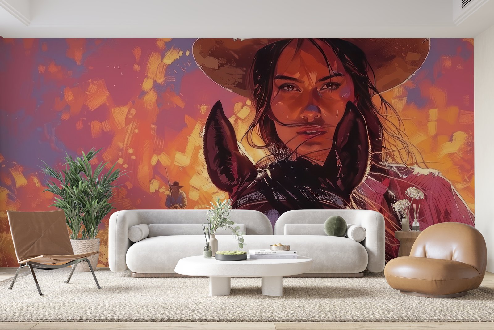 Papier peint 452 - mockup chambre