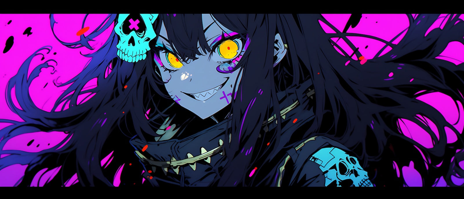 Papier Peint Anime - Personnage Violet Sombre