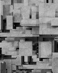 Papier Peint Noir et Blanc - Immeubles Abstraits