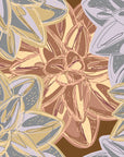 Papier Peint Floral - Feuilles Beige Délicates