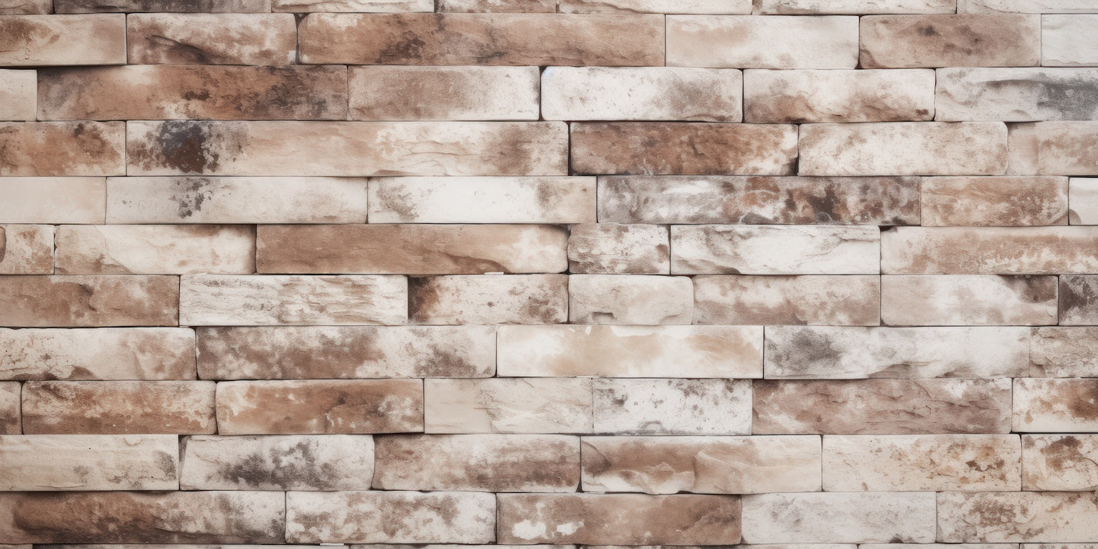 Papier Peint Pierre - Briques Beige