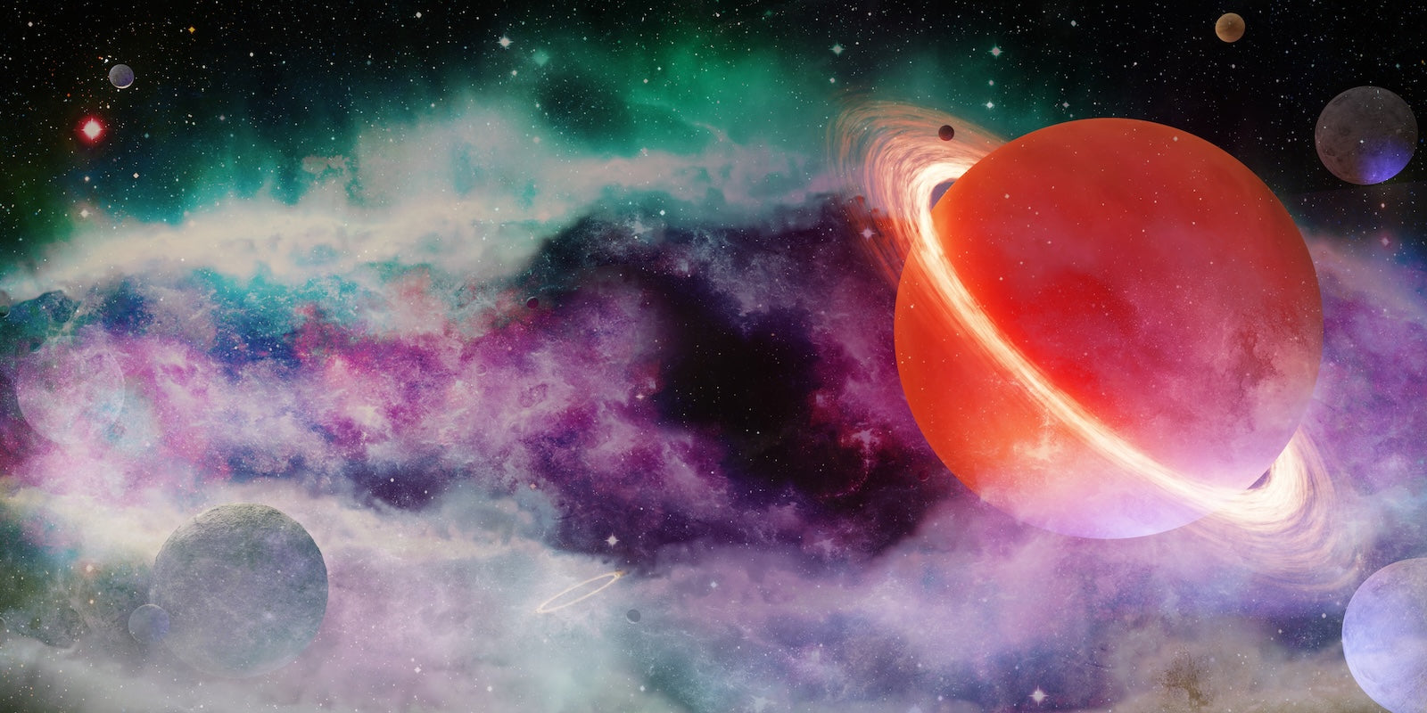 Papier Peint Espace - Galaxie Sombre Profonde