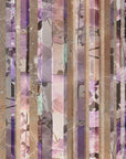 Papier Peint Bois - Planches Verticales Violettes