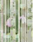 Papier Peint Floral - Rayures Vertes Pastel