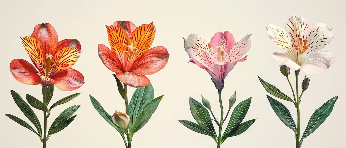 Papier Peint Floral - Fleurs Colorées Simples
