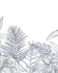 Papier Peint Tropical Noir et Blanc - Feuilles de Palmier